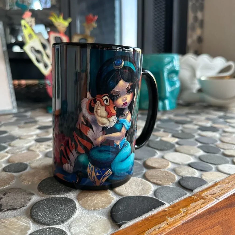 Disney Wonderground Gallery Jasmine Becket Griffith Coffee Mug Jasmine Rajah